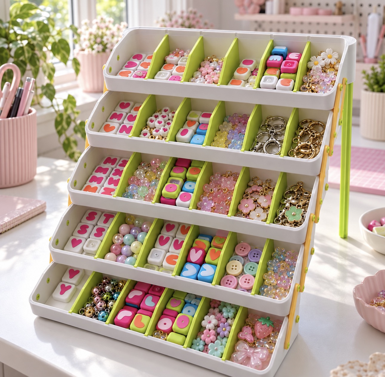 Tiered Craft Organiser, a made-to-order 3D-printed organiser